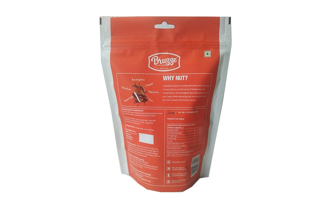 Brugge Why Not? Chocolates with Almonds   Pack  325 grams